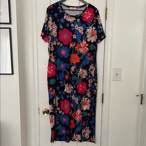 Vibrant Floral Midi Dress